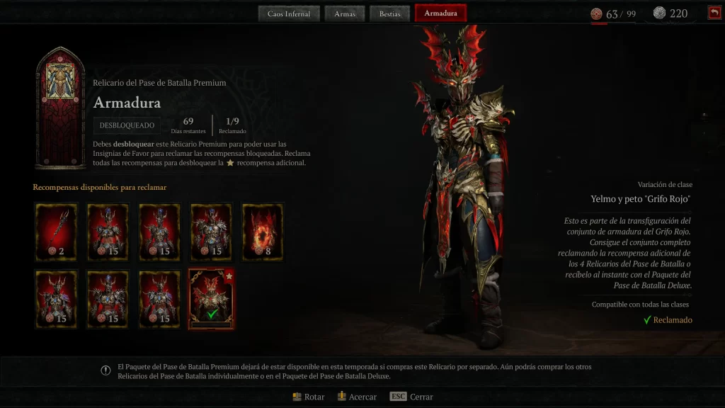 Diablo 4 Temporada 10 - Armadura